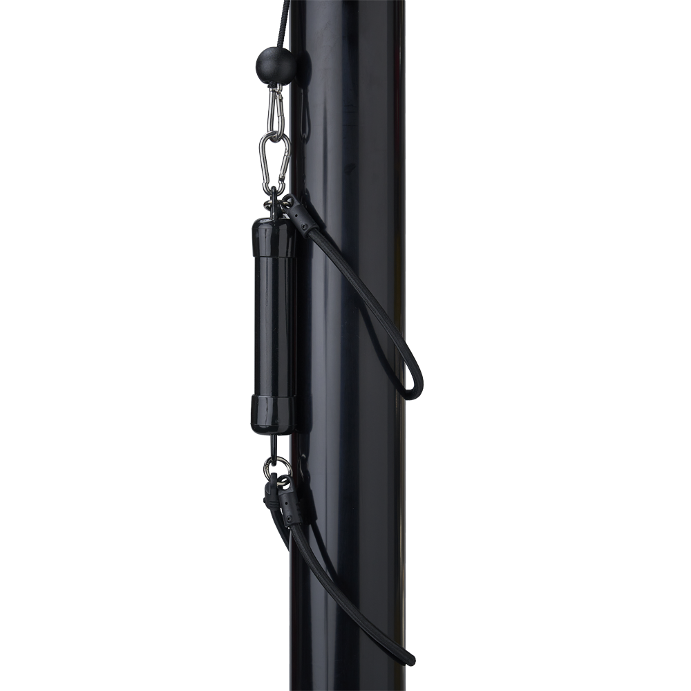 Staafgewicht zwart met elastische bandjes