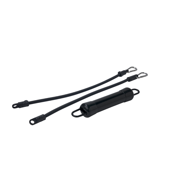 Staafgewicht zwart met elastische bandjes