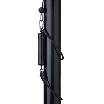 Staafgewicht zwart met elastische bandjes