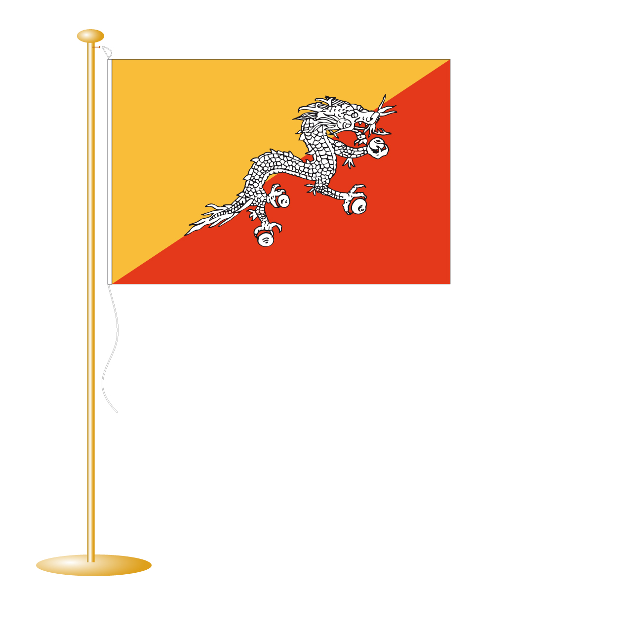 tafelvlag Bhutan