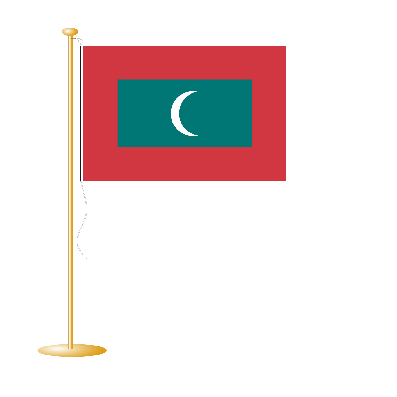 tafelvlag Malediven