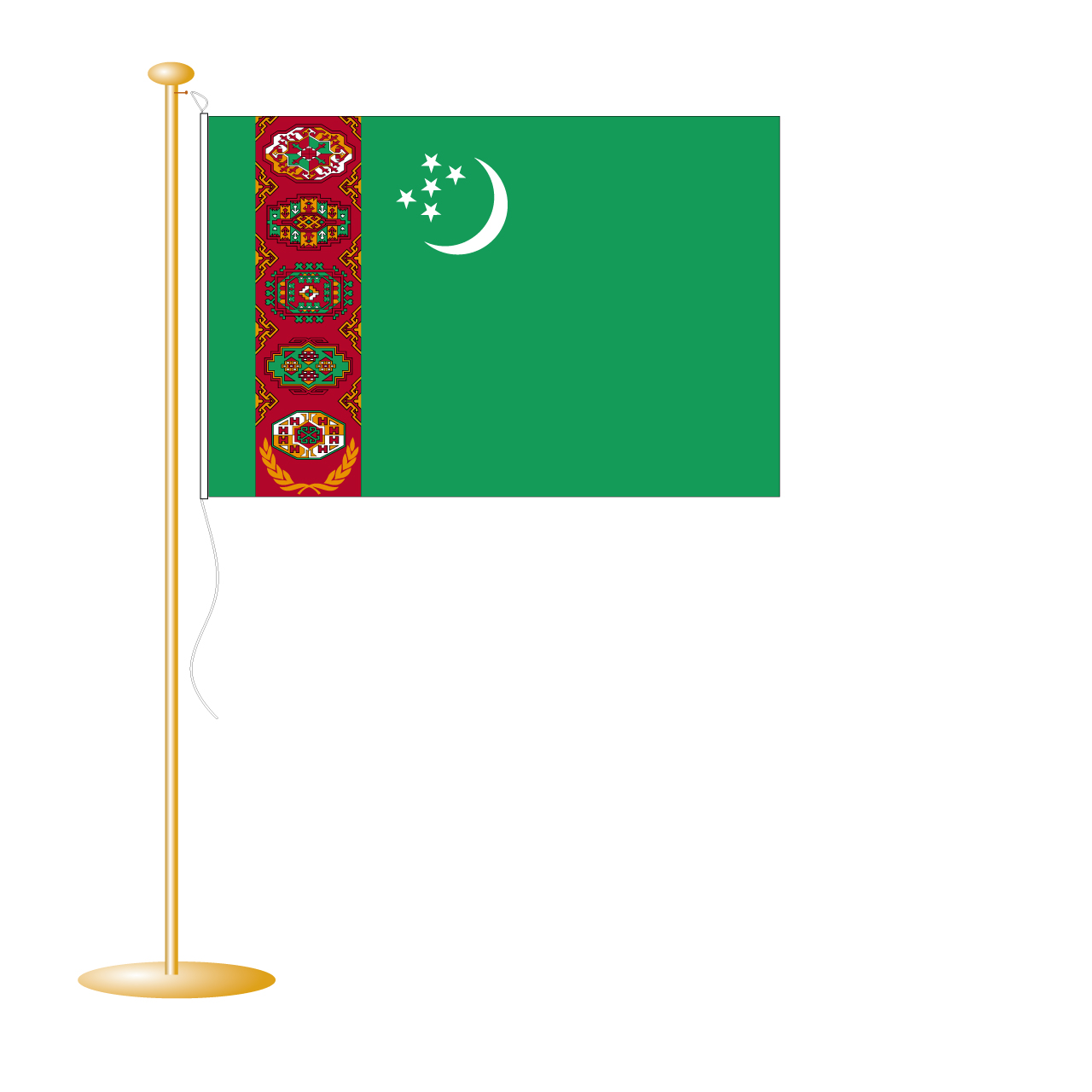 tafelvlag Turkmenistan