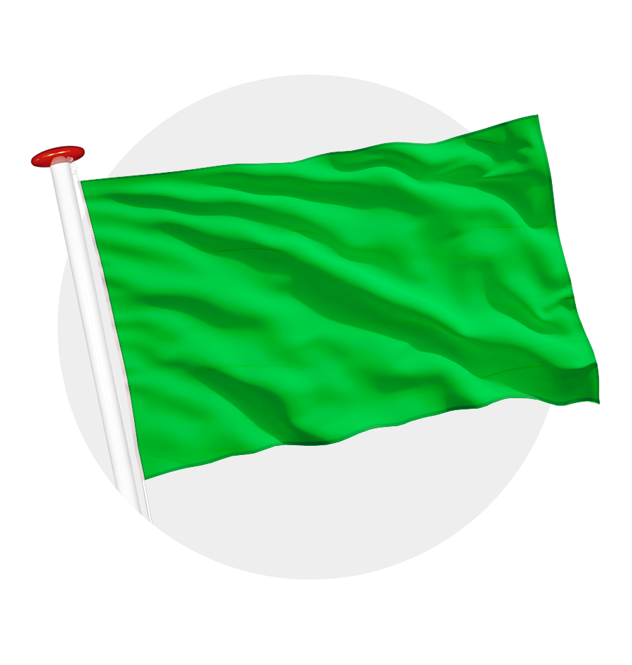 vlag effen groen