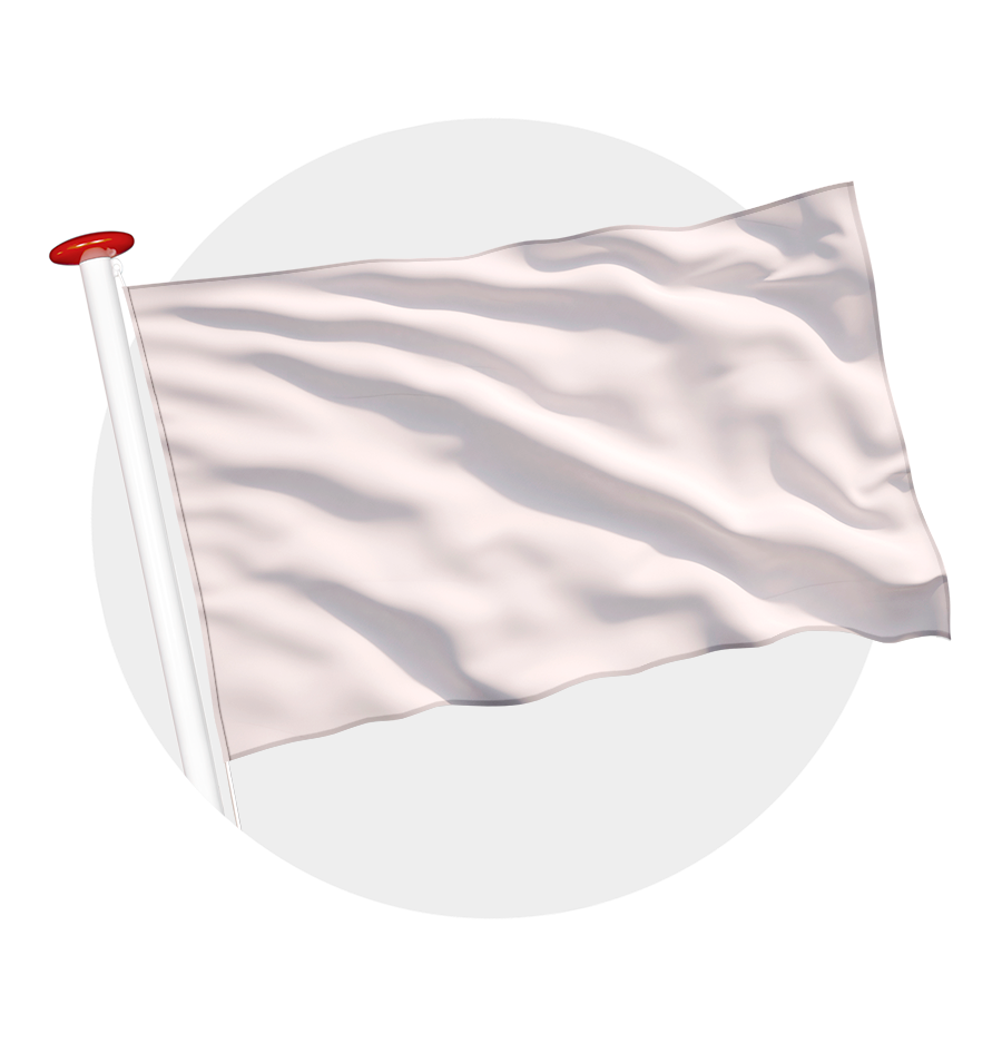 vlag effen wit