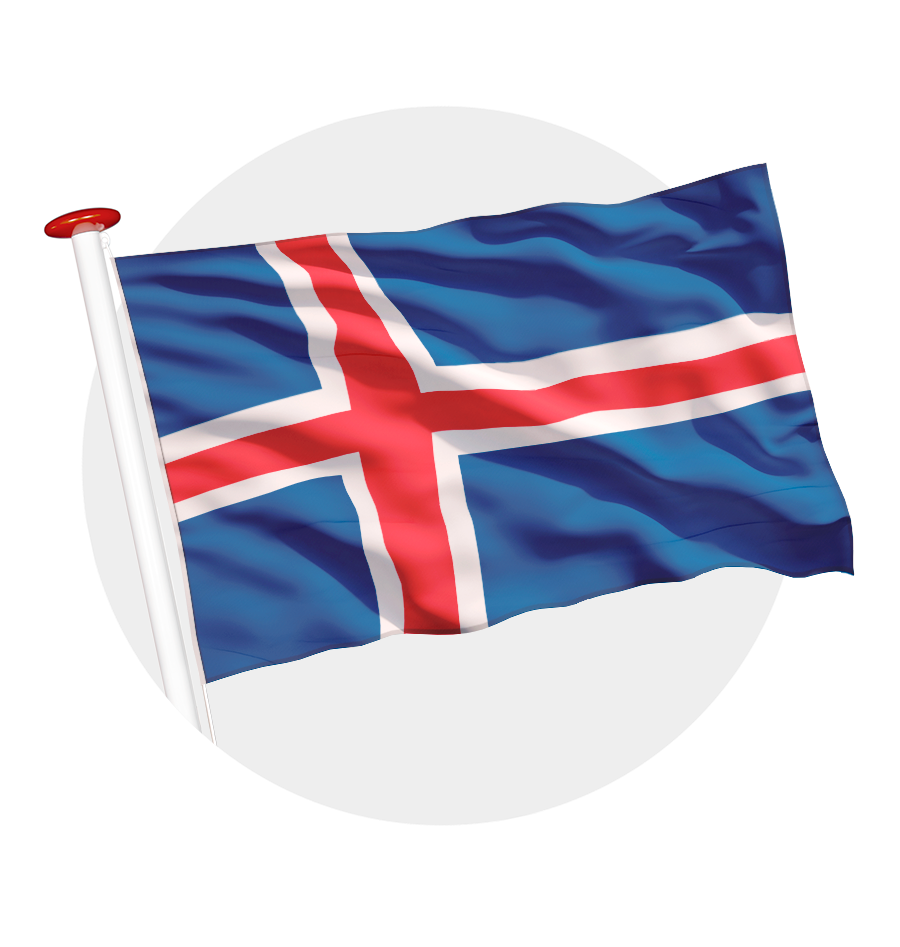 vlag Ijsland