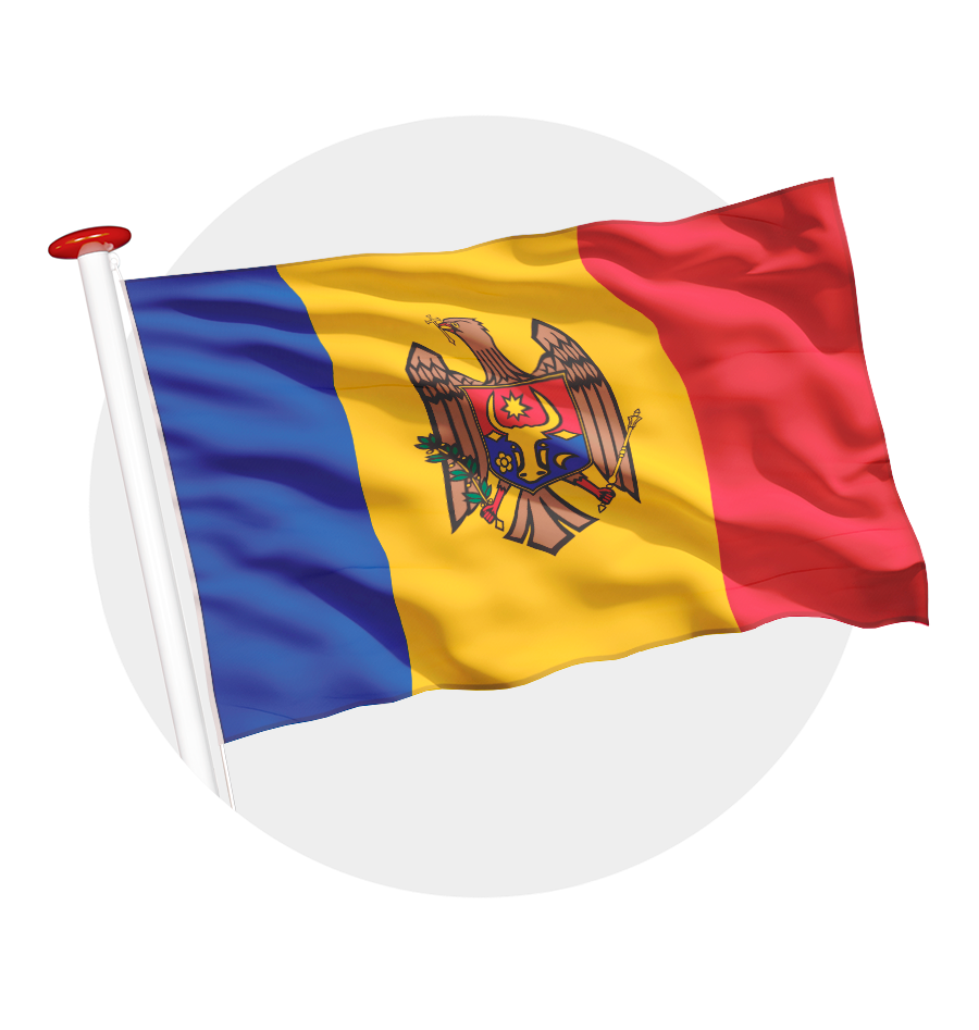 vlag Moldavie