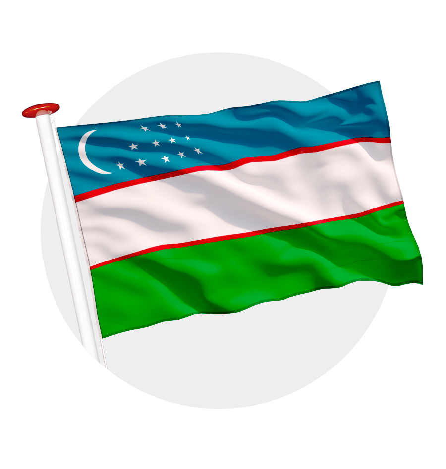 vlag Oezbekistan