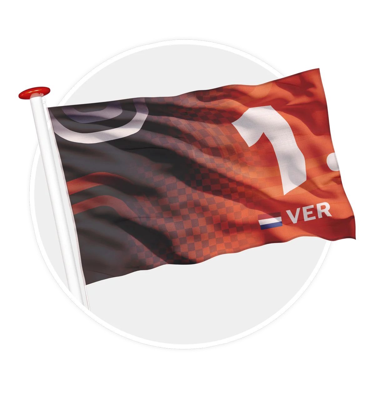 vlag formule 1 Max Verstappen