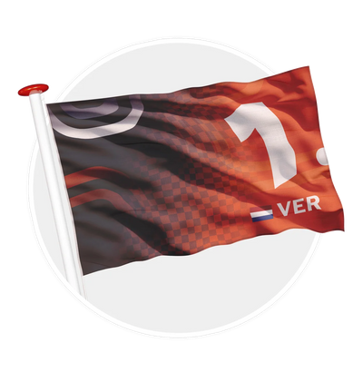 vlag formule 1 Max Verstappen