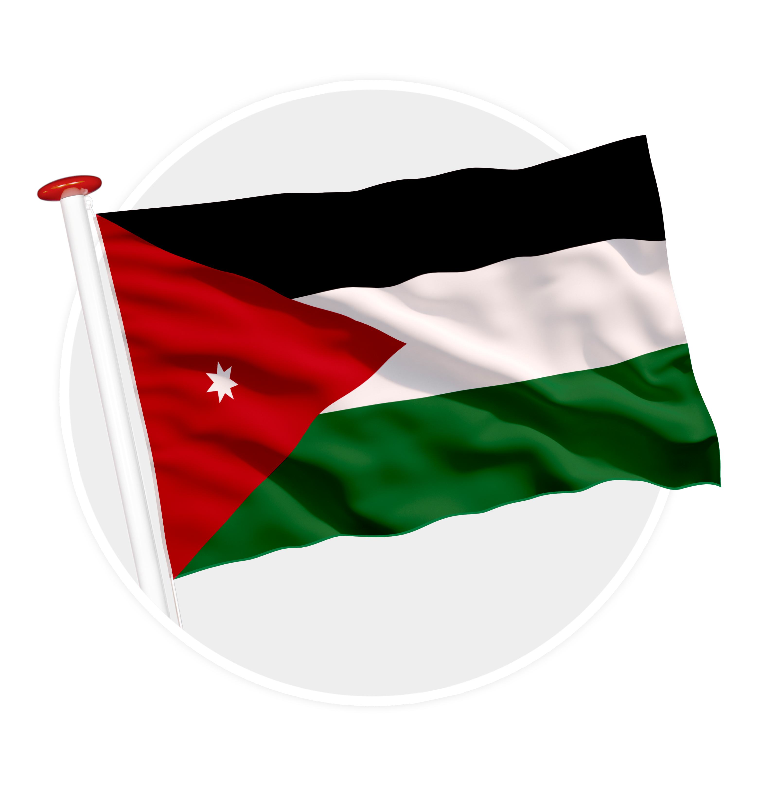 vlag jordanie