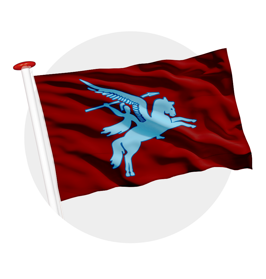vlag Pegasus airborne