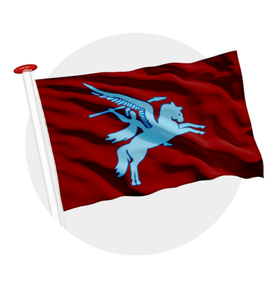 vlag Pegasus airborne