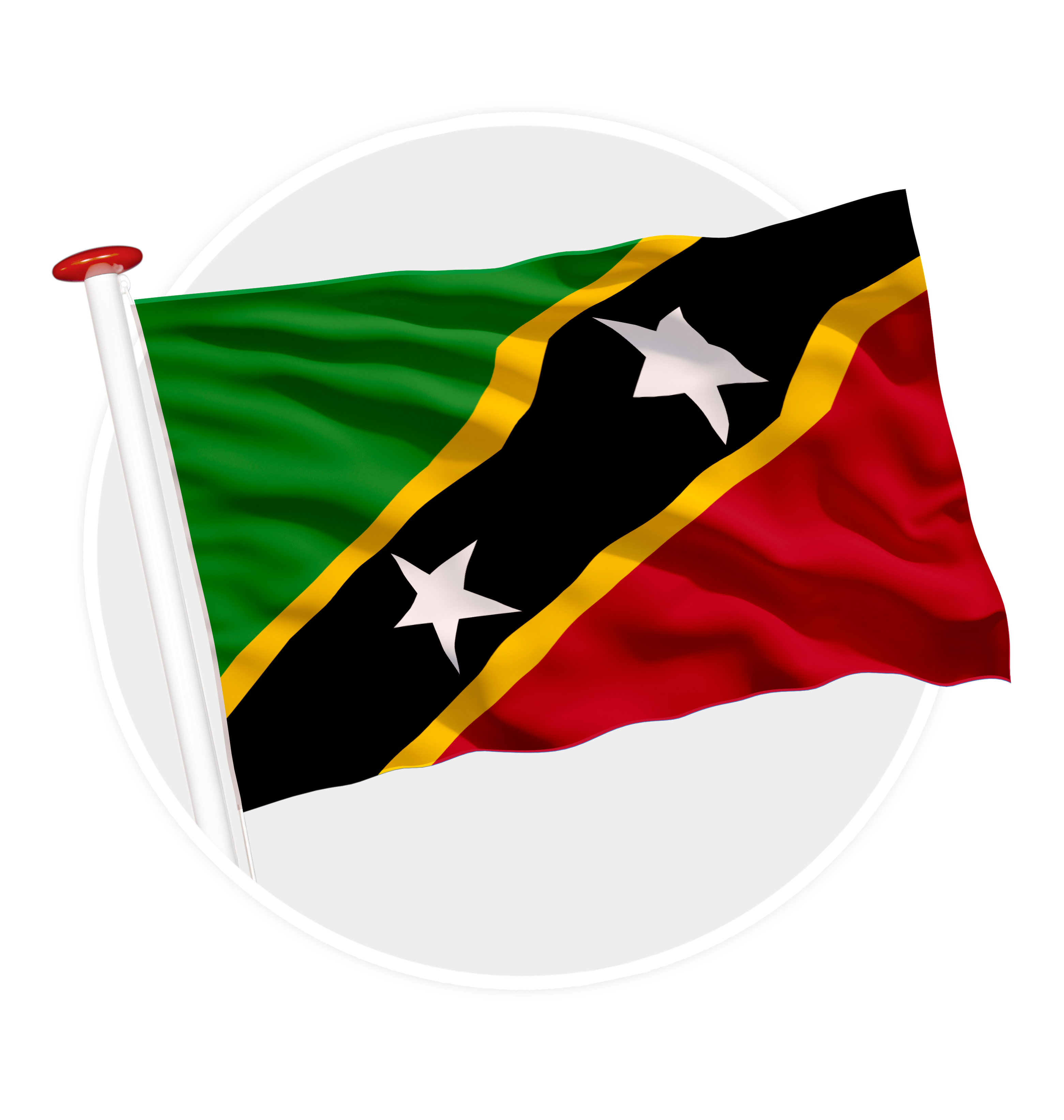 vlag Saint Kitts en Nevis