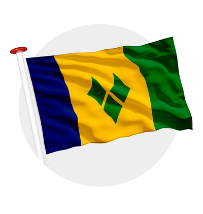 vlag Sint Vincent en de Grenadines