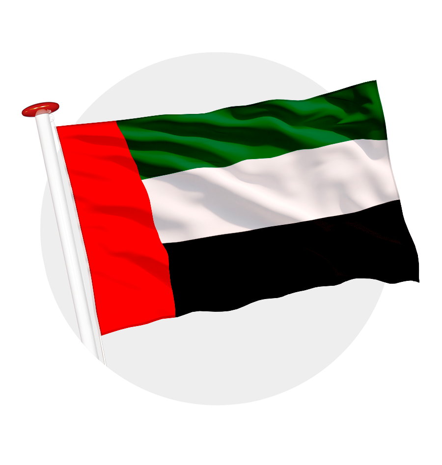 vlag Verenigde Arabische Emiraten