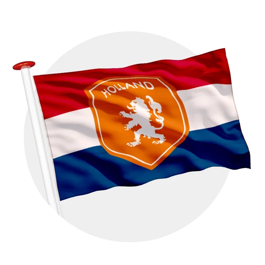 vlag Nederlands elftal schild 2