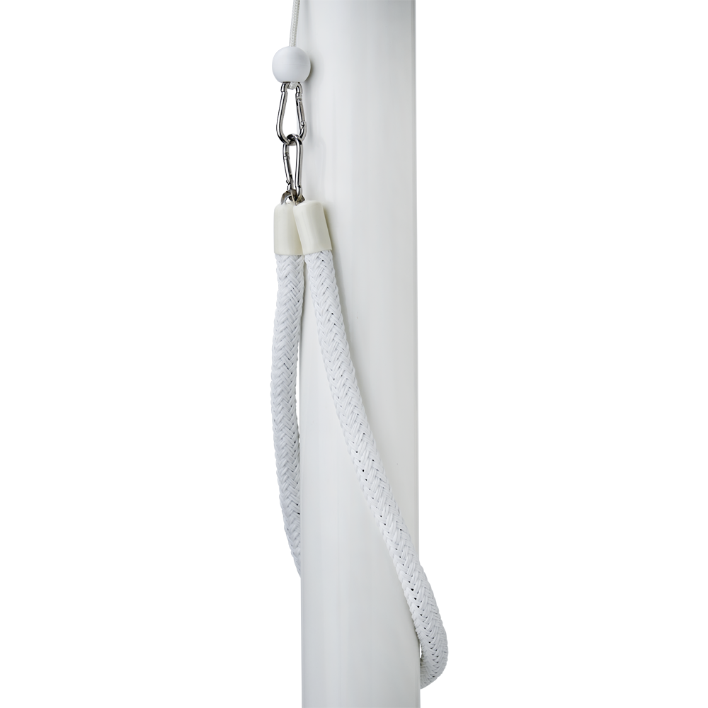 Vlaggenmast worstgewicht / kettinggewicht
