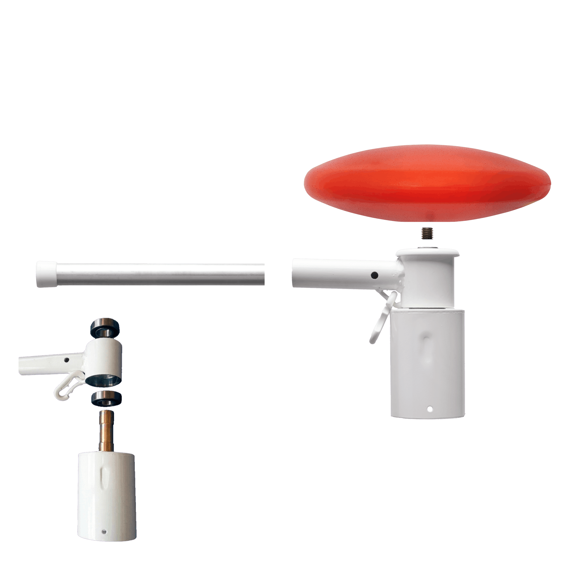 Draaitop met banieruithouder