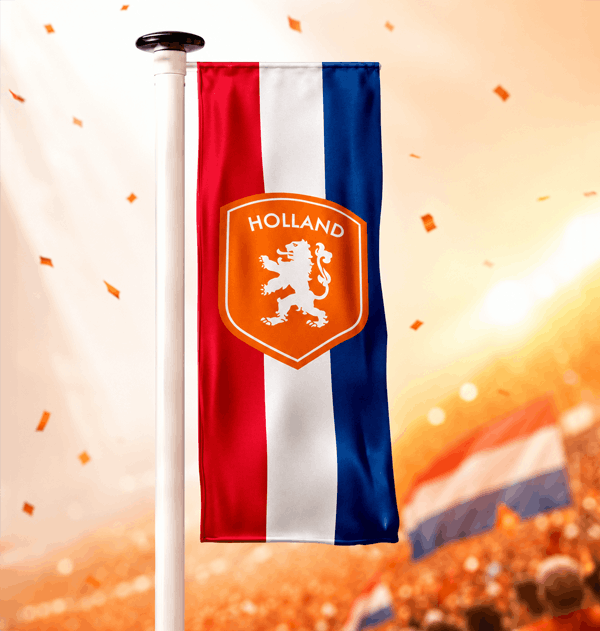WK voetbalbanier Nederland Schild RWB