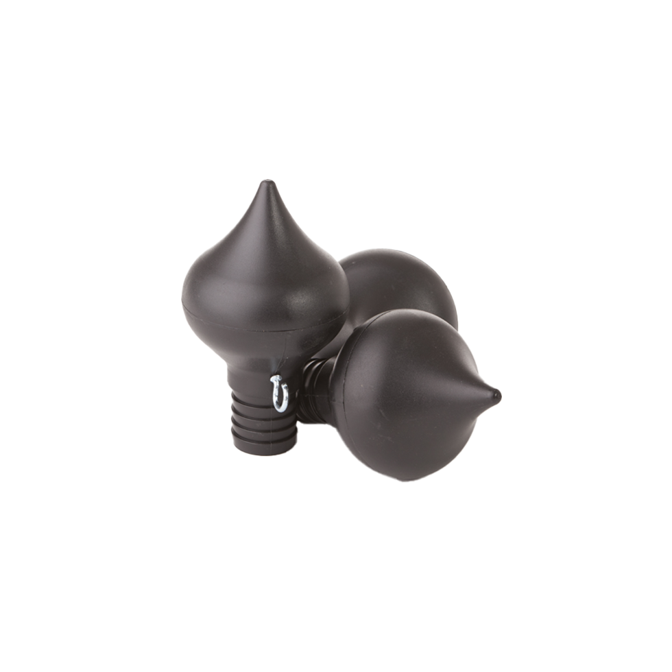 zwarte vlaggenstok knoppen