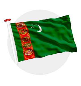 Vlag Turkmenistan